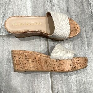 EUC Stuart Weitzman Wedge Slides